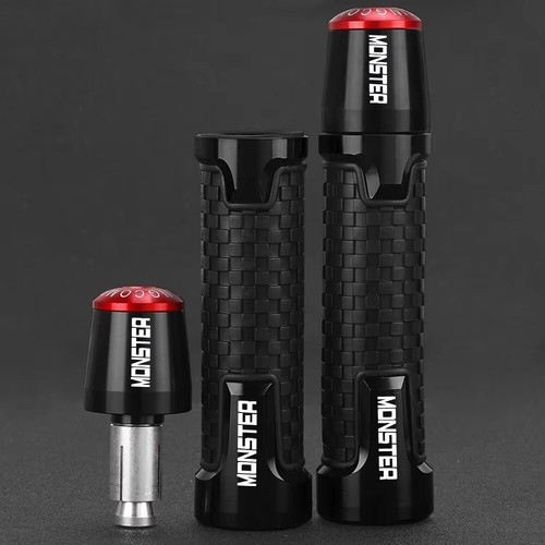For DUCATI MONSTER 696 796 797 821 937 950 22mm Handlebar Handles Grip Ends Plug - Picture 2 of 12