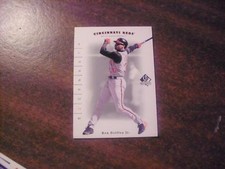 KEN GRIFFEY JR. REDS 2001 SP AUTHENTIC BASEBALL CARD #90  RARE SAMPLE CARD