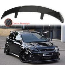 52" Rear Spoiler Racing Trunk Wing For Ford Focus Hatchback Wagon Carbon Fiber
