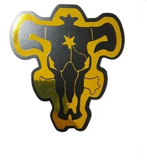 Black Clover Bulls Logo Sticker Vinyl Decal Holographic! Windows Waterproof!