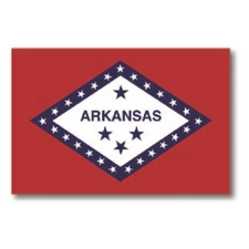 Arkansas State Flag Magnet 4x6 inch US State Flag Arkansas Decal for Car/Fridge