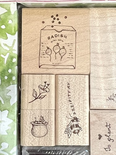 Susan Branch Garden Inspired Rubber Stamp Set #2427R First Class Stamps USA NEW - Picture 4 of 8