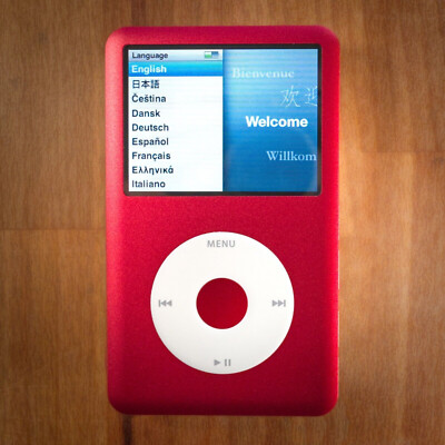 Apple iPod Classic 7. Generation 7G Rot Weiß 1TB MP3 Player HÄNDLER GARANTIE