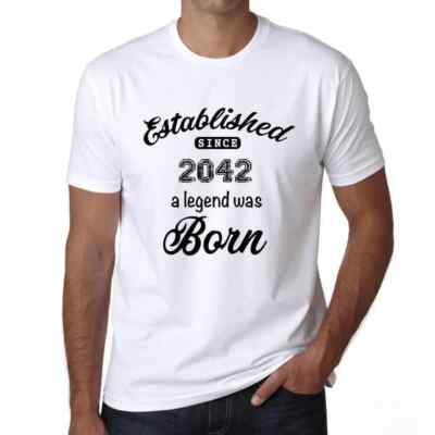 ULTRABASIC Herren T-Shirt Eine Legende ist geboren etabliert seit 2042 A Legend was