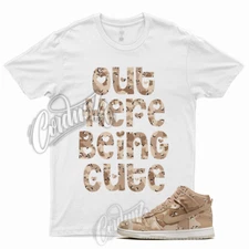 CUTE T Shirt for Dunk High Desert Camo Hemp Sail Velvet Brown Light Pink 1