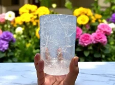 Rare High Quality Himalayan Quartz Crystal Glass Hand Carved Home Decor