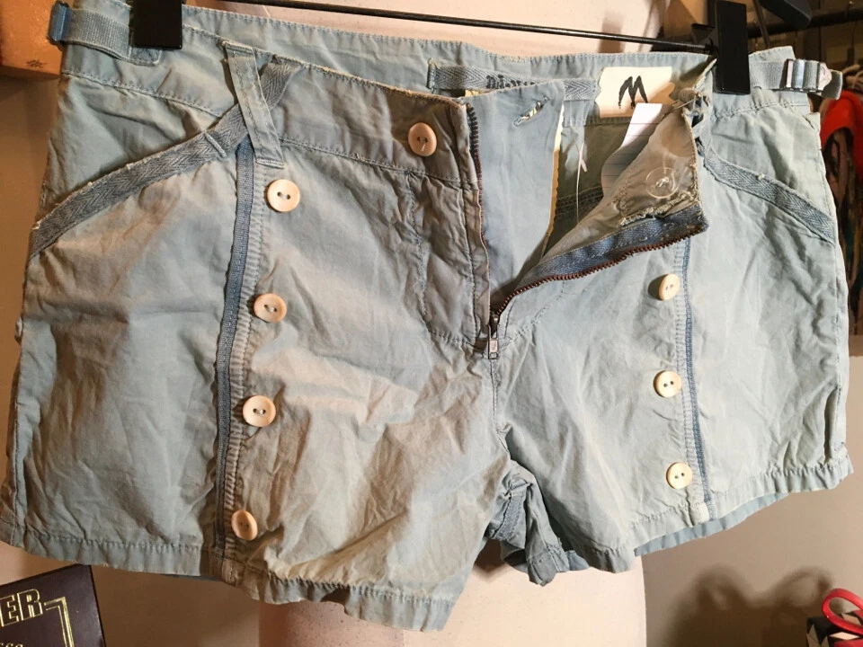 Pantalones Cortos Da-Nang Talla M Algodón Verde Menta Nuevos con Etiquetas 2400-452-9520 Foto 4 de 4