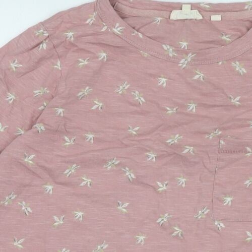 Fat Face Women Pink 3/4 Sleeve Basic Cotton T-Shirt - Picture 9 of 12