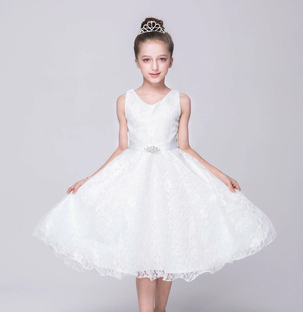 white christmas dress girls Proper Peony Girls White / Red Bow Angelica Christmas Dress 3T