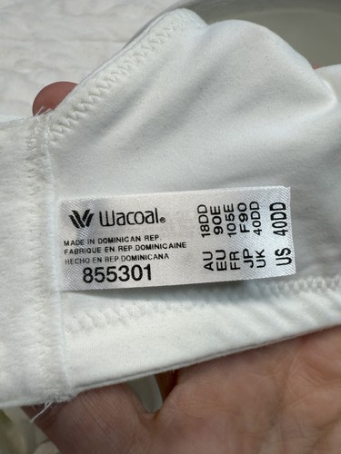 Wacoal Bra Womens 40DD Ultimate Comfort Underwire Lace 855301 Full Coverage - Bild 10 von 11