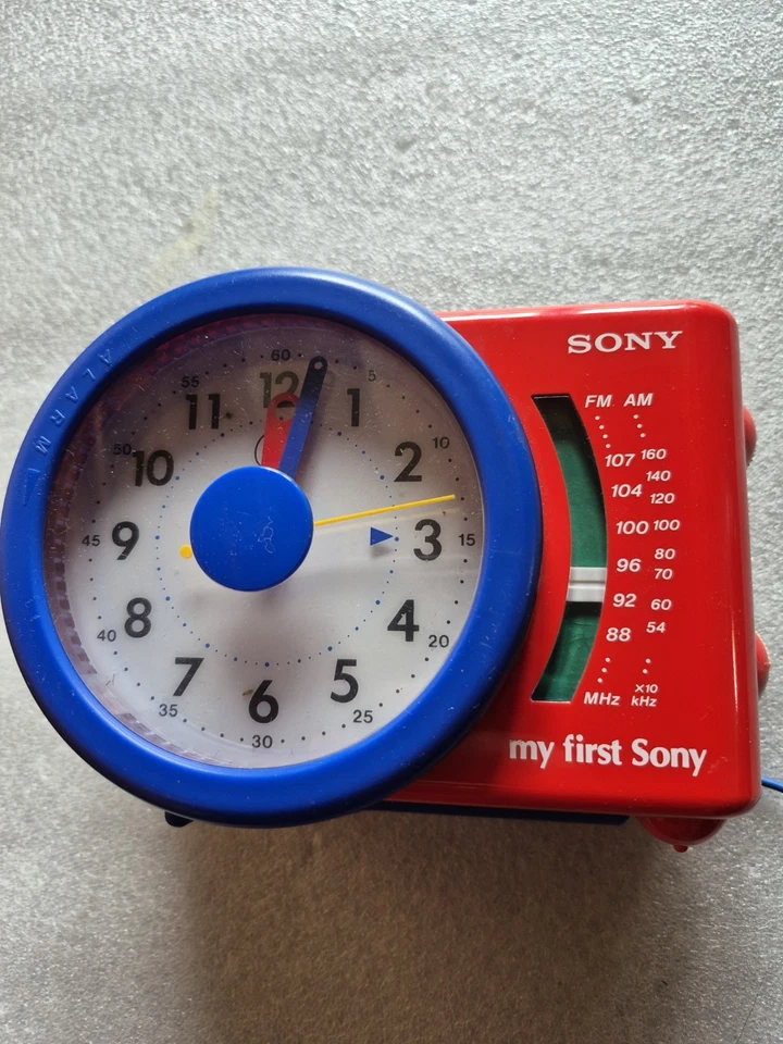 Sony My First FM/AM Wecker Radio ICF-A6500 Funktionstüchtig