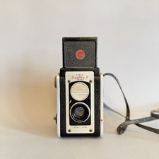 One Vintage Kodak Duaflex II Camera with Kodet Lens - Untested