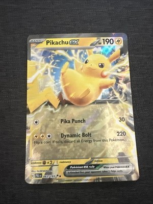 PIKACHU EX 63/193 PALDEA EVOLVED DOUBLE RARE POKEMON TCG ENGLISH NM