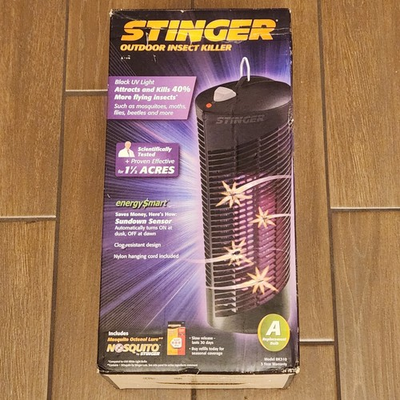 #ad Stinger 1 1 2 ACRE BK310 UV40 Bug Zapper Electronic Insect Killer NOT USED $59.77