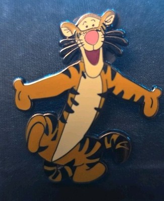 Vintage Disney World Happy Tigger Bouncing Dancing Winnie the Pooh Trading Pin