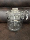 *Vintage 7759 B Pyrex 9 Cup Glass Percolator Coffee Pot Flame Ware Complete Set*