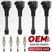 UF549 Ignition Coil and Iridium Spark Plugs For 2007-2013 Nissan Altima 2.5L L4