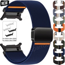 Magnetic Nylon Band Strap For Samsung Galaxy Watch 8 40 44mm Classic Ultra 47mm