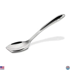 All-Clad Stainless Steel Solid Spoon - Premium Versatile Cooking Tool in Silver