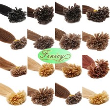 50/100 EXTENSIONS DE CHEVEUX POSE A CHAUD 100% NATUREL REMY HAIR  U Tip COULEURS
