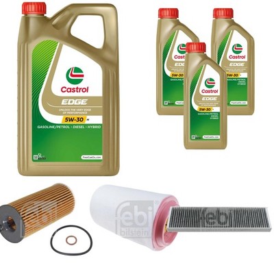 FEBI BILSTEIN Inspektionspaket 8L CASTROL EDGE 5W-30 M für MINI Mini Countryman