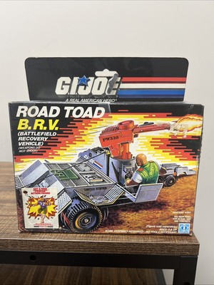 GI JOE 1987 ROAD TOAD B.R.V. Battlefield Recovery Vehicle NEW-OPEN BOX