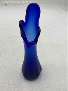 Blue Collectible Classic Modern Home Decoartive Table Top Flower Vase