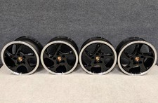 4 Factory Porsche 911 993 996 Carrera Turbo Twist 18 Oem Wheels Black Rims 4 Factory Porsche 911 993 996 Carrera Turbo Twist 18 Oem Wheels Black Rims
