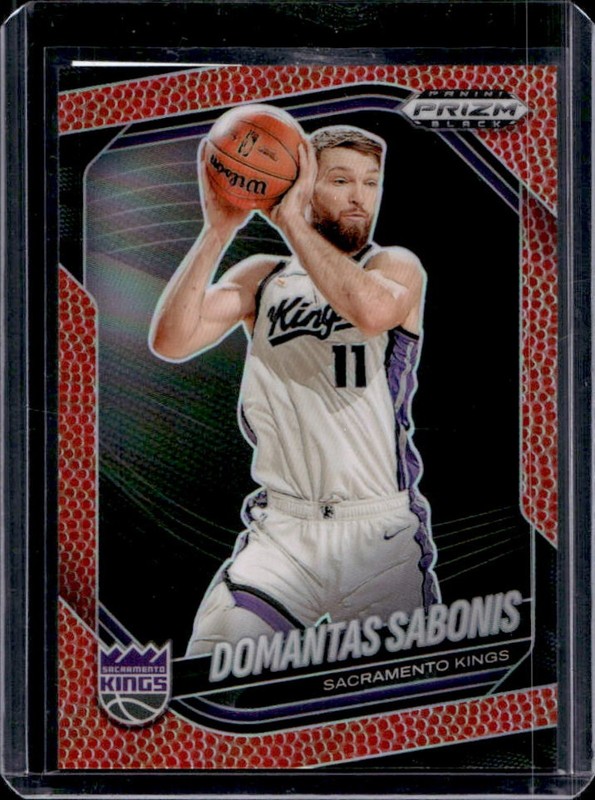 2024-25 Panini Prizm Black Domantas Sabonis Basketball Prizm #/225 Kings