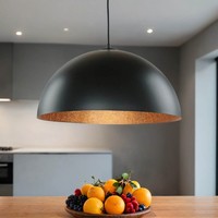 HäNgeleuchte Schwarz Kupfer Rund Esstisch Wohnzimmer Modern Design Pendellampe