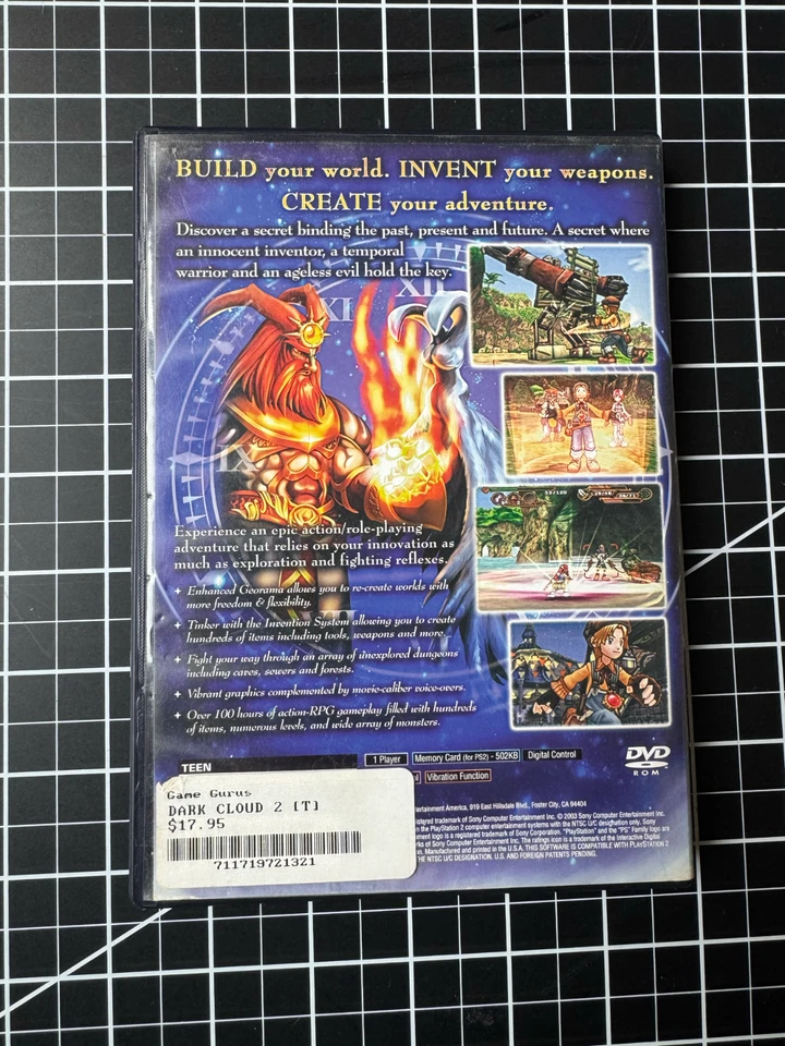 Dark Cloud 2 (Sony PlayStation 2, 2003) Completo CIB Foto 2 de 4