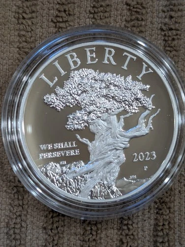 2023-P 1 oz Proof American Liberty Silver Medal (Box, CoA)