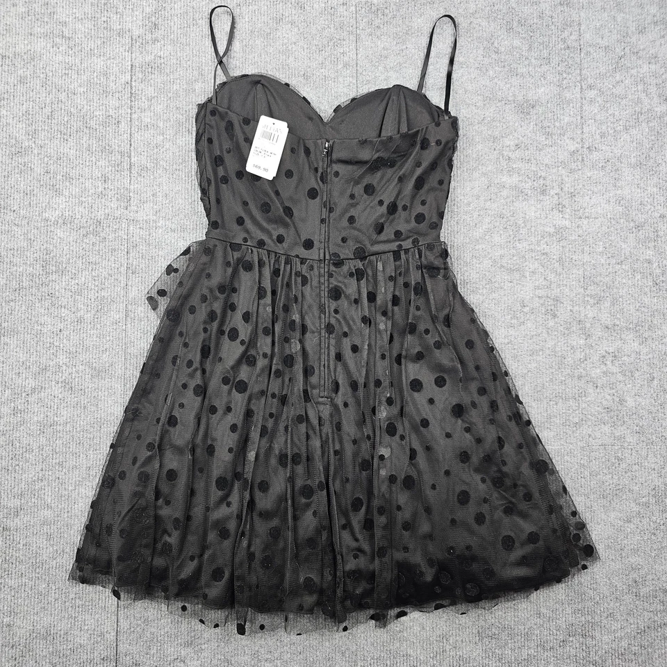 Vestido Delias Vintage Años 90 Para Mujer 7/8 Flock Tul Fiesta Capricho Oscuro Sin Stock Foto 4 de 4