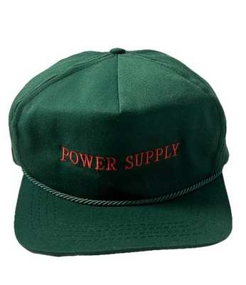 Vintage OG&E Strap Back Hat Cap Power Supply 1996 Safety Green Rope