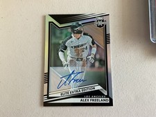 2022 Panini Elite Extra Edition Alex Freeland #90 Signatures Auto LA Dodgers