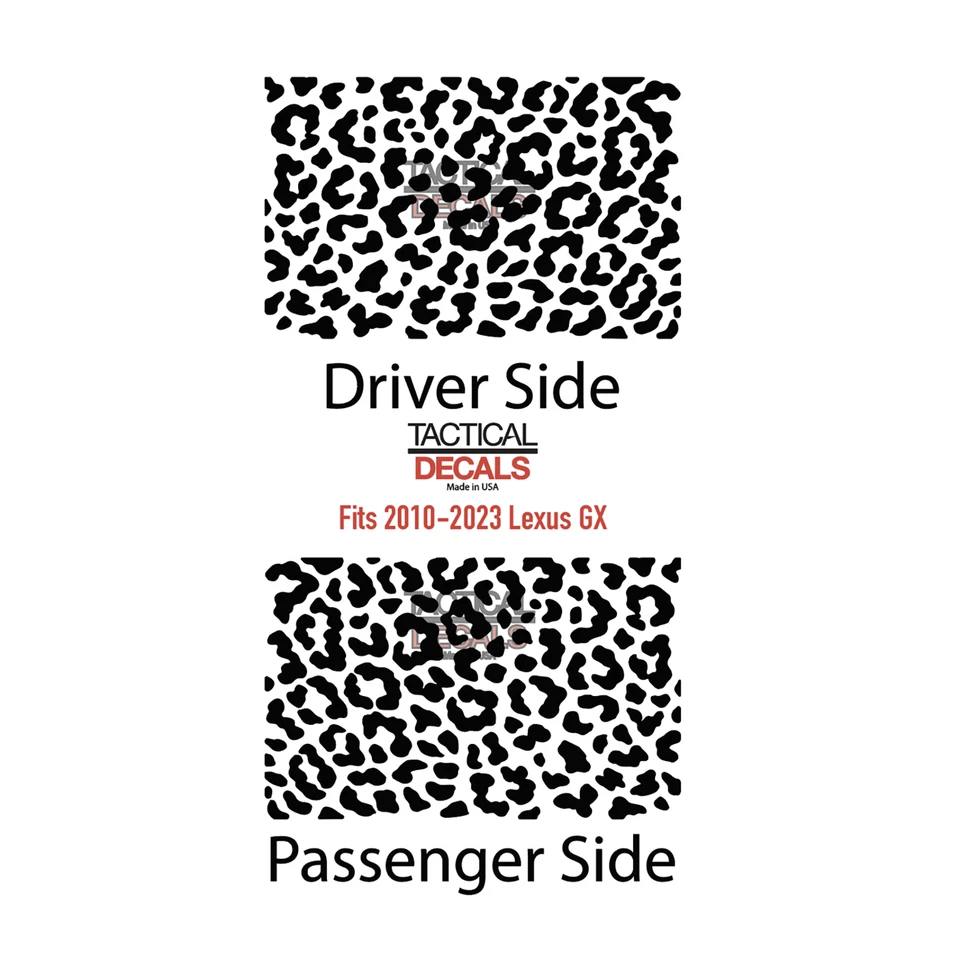 Calcomanía animal con estampado de leopardo guepardo para Lexus GX460 GX1-DG1 2010-2023 Foto 4 de 4