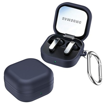 For Samsung Galaxy Buds4/Buds4 Pro Shockproof PU Leather Case Cover + Keychain