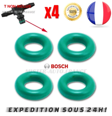 4 JOINTS TORIQUE RETOUR INJECTEUR GASOIL ✅BOSCH SERIE 110 - HDI, DCI, TDCI, 2569
