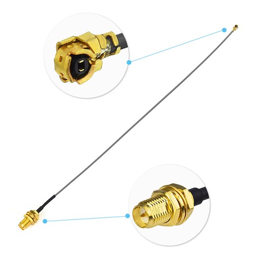 Adapter Verlängerungskabel RP-SMA u-FL IPEX IPAX IPX 5cm ~ 100cm Antenne Wlan - Afbeelding 16 van 25