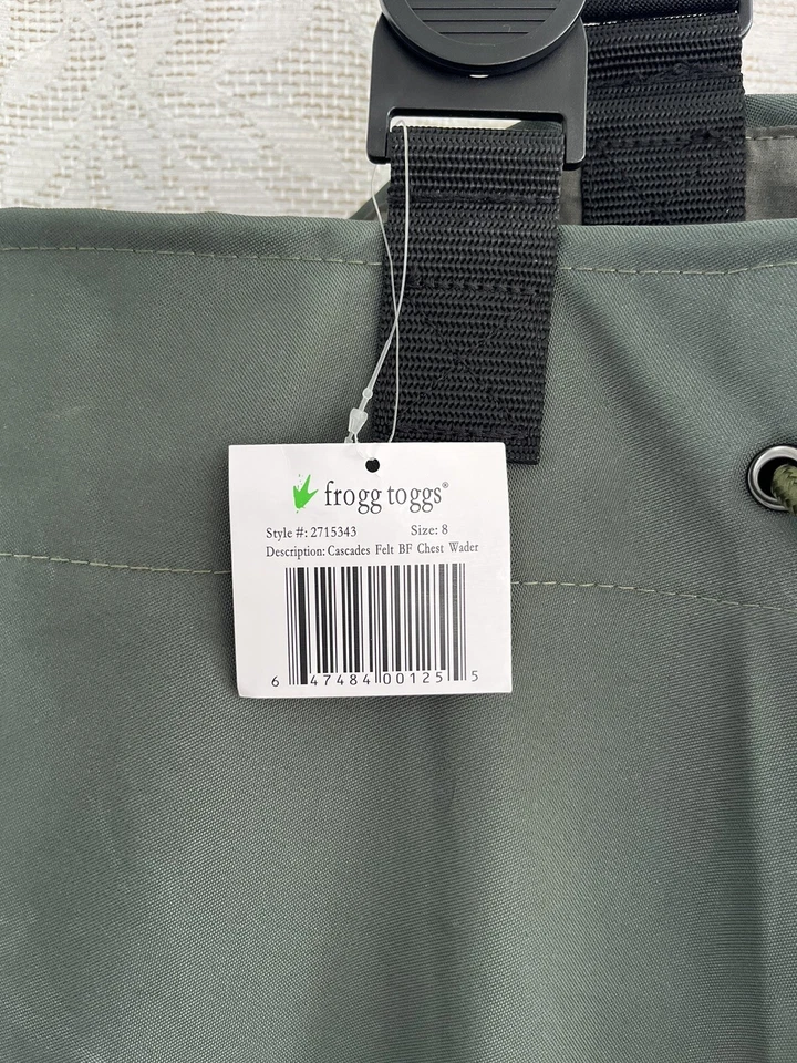 Frogg Toggs Cascades Fieltro BF Vadeador de Pecho - Talla 8 - Usado Foto 4 de 4