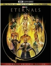 Marvel Studios ETERNALS (4K Ultra HD + Blu-ray + Digital Code) NEW