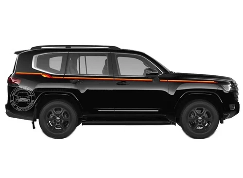 Graphics Waist Line Stripe Car Sticker For Toyota Land Cruiser LC300 Side Decals