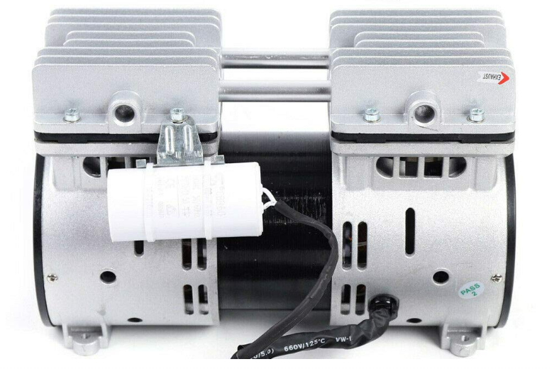 3/4 HP Rocking Piston Vacuum Pump / Compressor – 3+ CFM, 26+ Hg, 100+ PSI - View #3