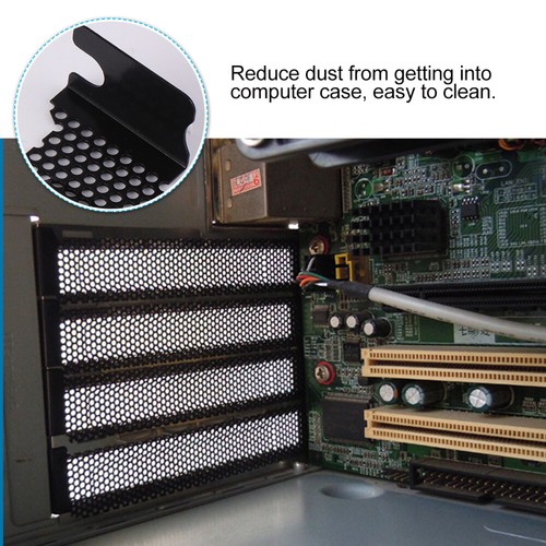 20 PCS Blanking Plate Case Cover Heat Dissipation Dustproof Pci Slot Bracket - Photo 7/12