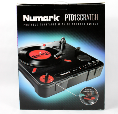 Numark PT01 Scratch Portable DJ Turntable w USB & Built in Scratch