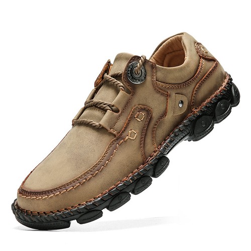 Echtes Leder Herren Handgefertigte Loafer Mokassin Schuhe Freizeitschuhe Sneaker - Bild 16 von 16