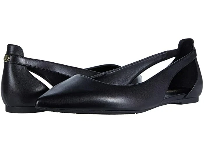 MICHAEL KORS Cersei Flex Flats Slip on Pumps Pointed Toe Black Leather Size 11