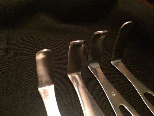 SET BBM PARKER-LANGGENBECK RETRACTOR 8 1/4 . mISC LEG LENGTHS. GERMAN STAINLESS - Picture 2 of 4
