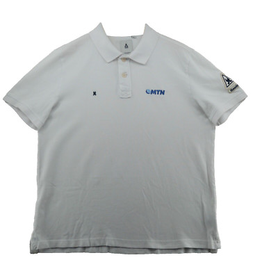 Gaastra Slim Fit Men's Size XXL Solid White Cotton Short Sleeve Mesh Polo Shirt