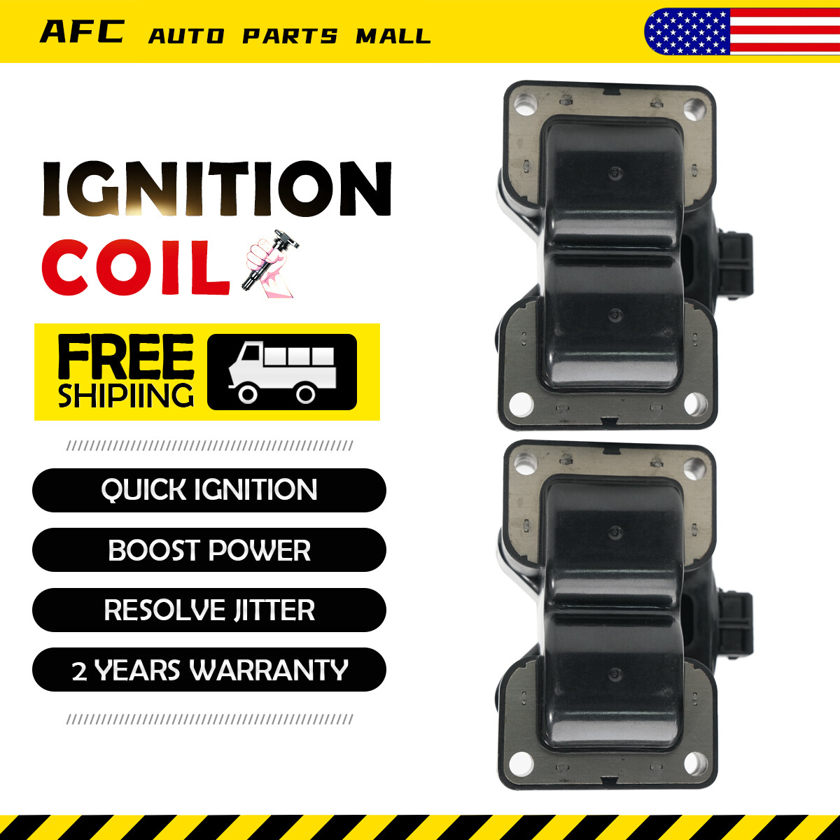 2*NEW  Ignition Coil For FIAT LANCIA ALFA ROMEO CITROEN FERRARI FSO Sw 597053